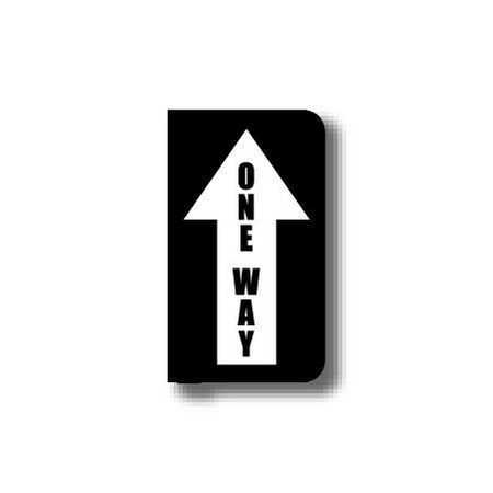 Ergomat 7in x 12in HALF SIGNS - One Way Left DSV-SIGN 84 #0597LEFT -UEN